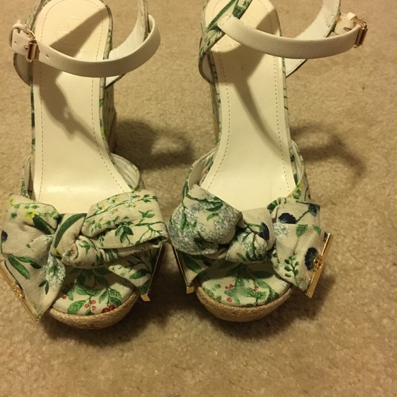 Tory Burch Penny Logo Bow Espadrilles platform - Picture 5 of 8